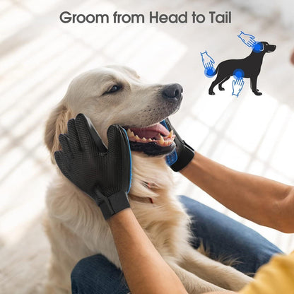 Upgrade Pet Grooming Gloves Cat Brushes For Gentle Shedding Efficient Pets Hair Remover Mittens Dog Washing Gloves For Long And Short Hair Dogs Cats Horse - StyledBy