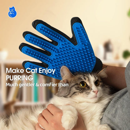 Upgrade Pet Grooming Gloves Cat Brushes For Gentle Shedding Efficient Pets Hair Remover Mittens Dog Washing Gloves For Long And Short Hair Dogs Cats Horse - StyledBy